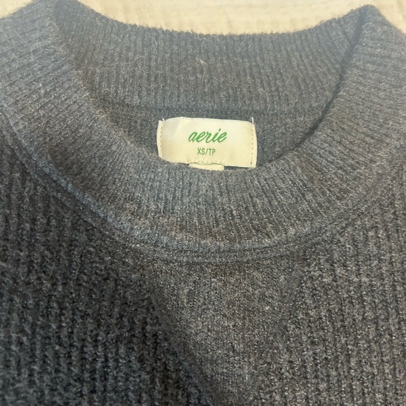 Aerie Charcoal Grey Oversized Sweater - Picture 2 of 2